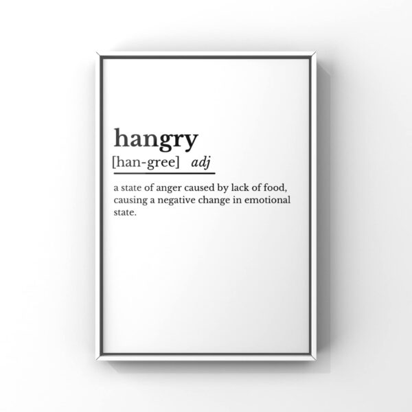 Hangry wall print - main product image