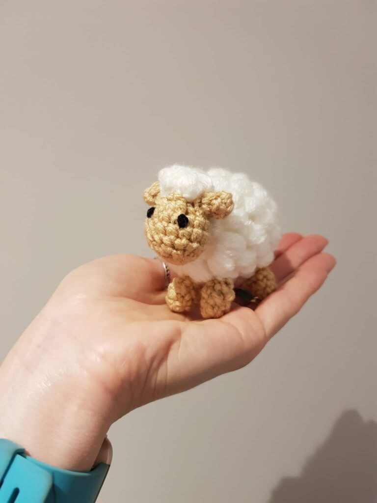 Cute teeny-tiny sheep (handmade soft toy)