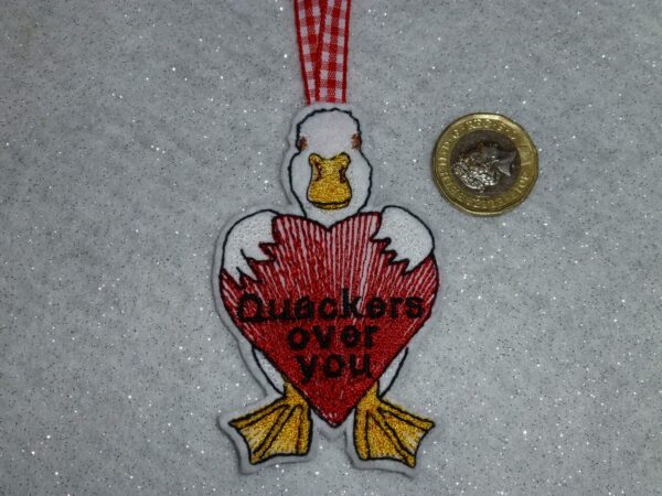 Valentine duck hanging decoration - main product image