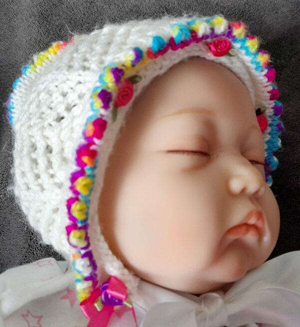 Baby/Doll Bonnet 0-3months - product image 2