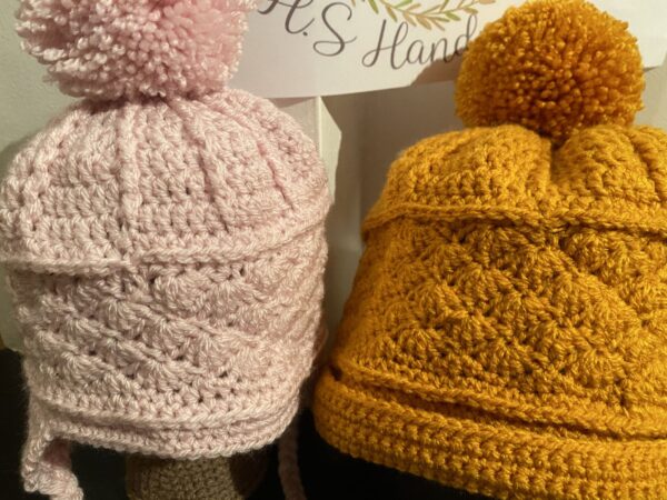 Mini and me bobble hats - main product image