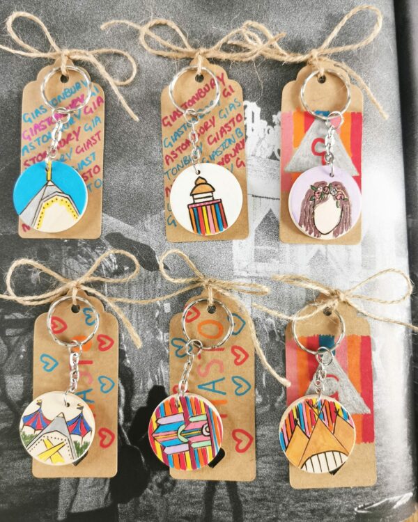 Glastonbury collection keyrings - main product image