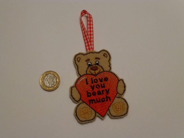 Valentine bear hanging decoration - main product image