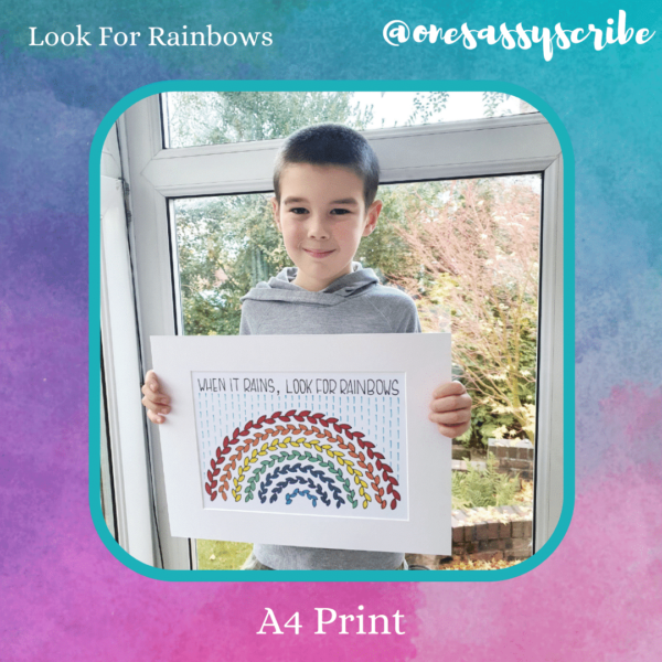 Look For Rainbows A4 Print - main product image