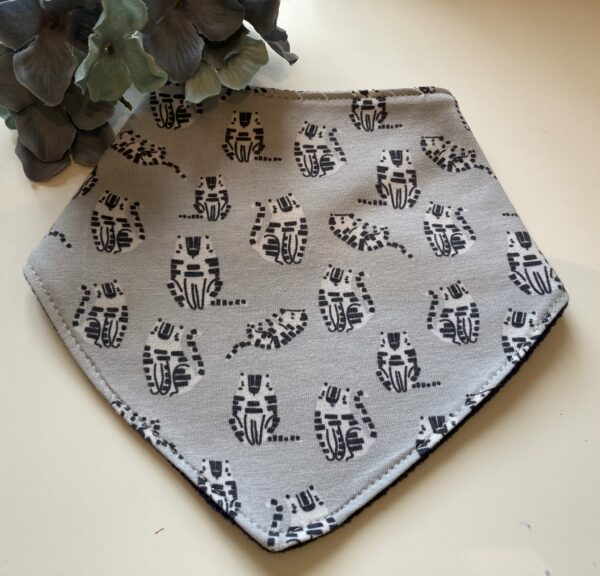 Grey tigers dribble bib - main product image