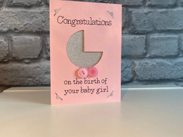 Cute as a button new baby card - product image 4