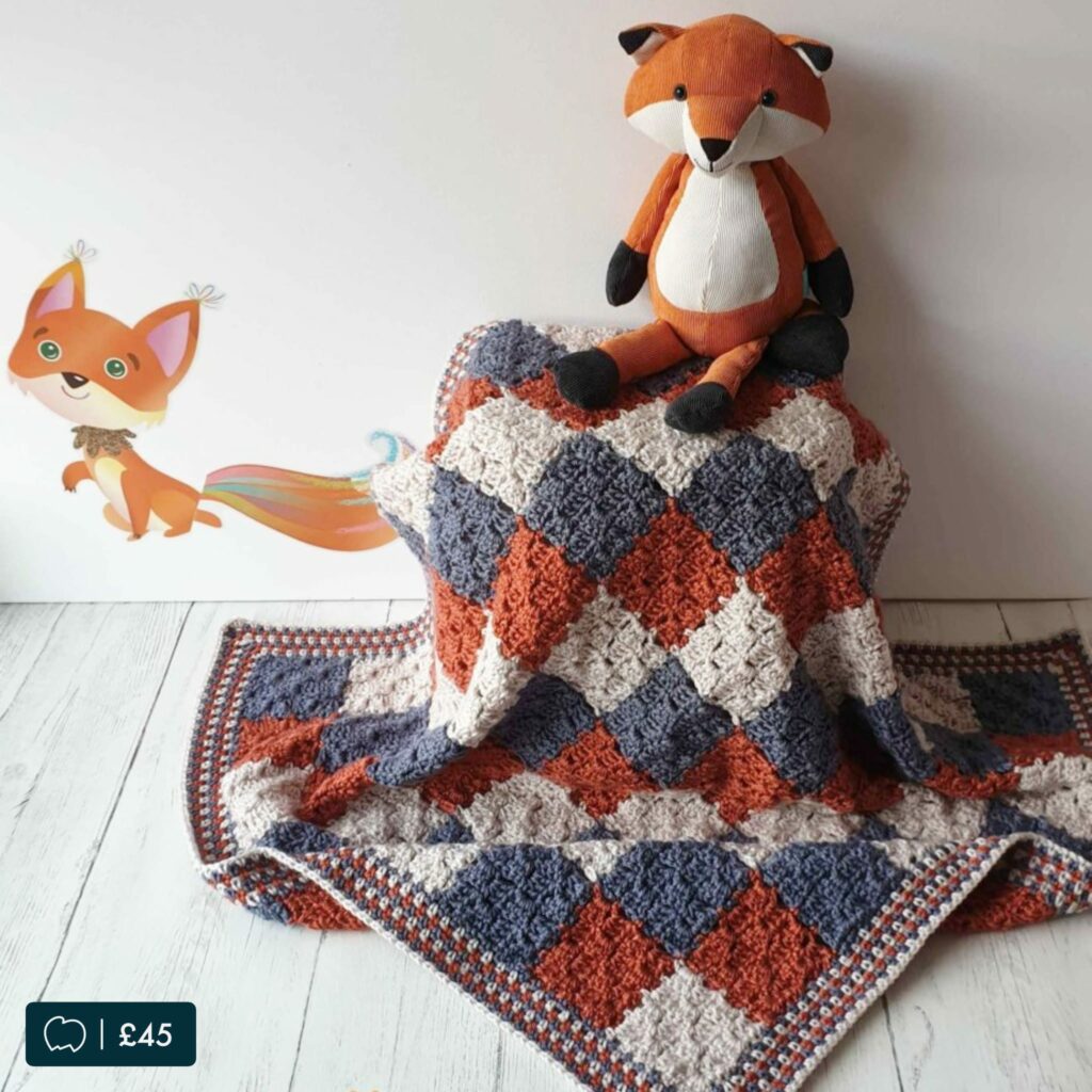 Foxy Loxy Crochet Baby Blanket