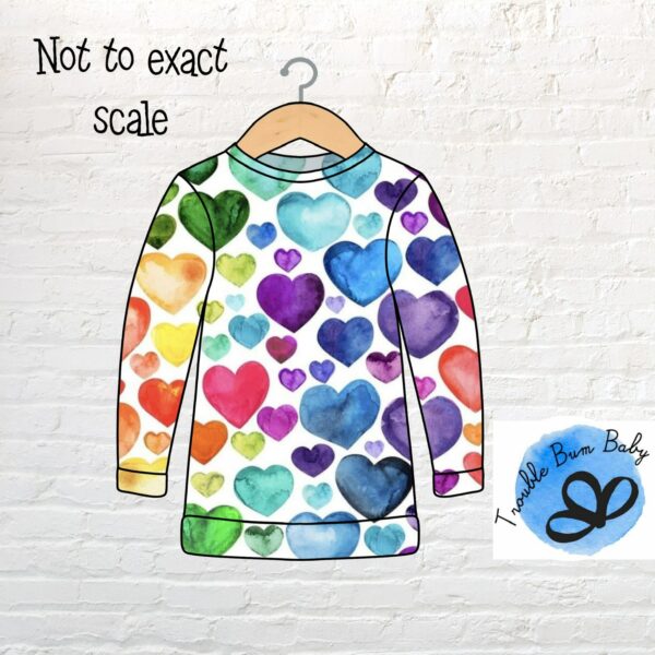 Rainbow Hearts Hot Chocolate Jumper - main product image