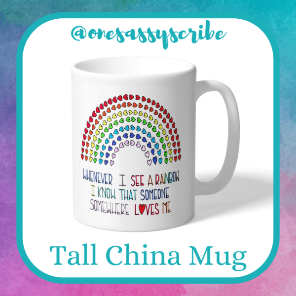 Someone Loves Me – Tall China Mug - main product image