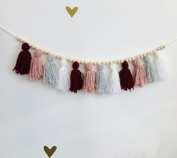 Boho tassel garland —pinks - main product image