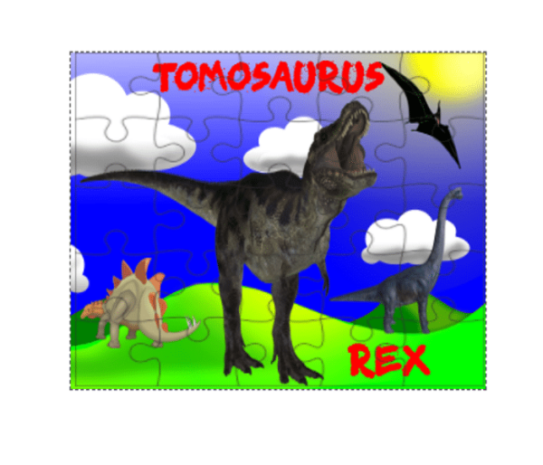 Personalised Dinosaur T-Rex Children’s 80+ Piece Jigsaw Puzzles - product image 3