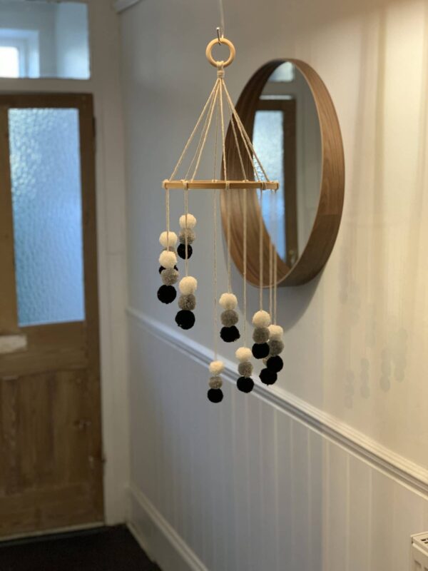 Monochrome Pom Pom Mobile - product image 2