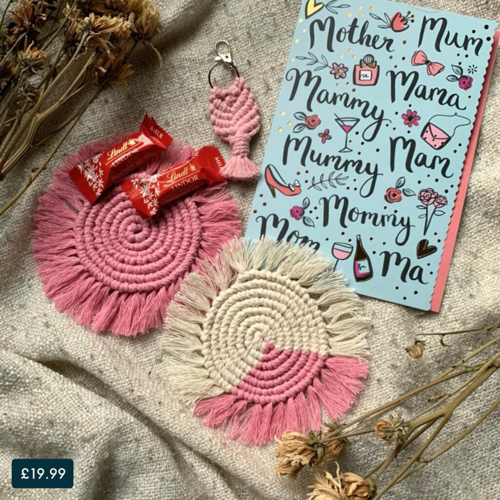 macramé coaster gift sets