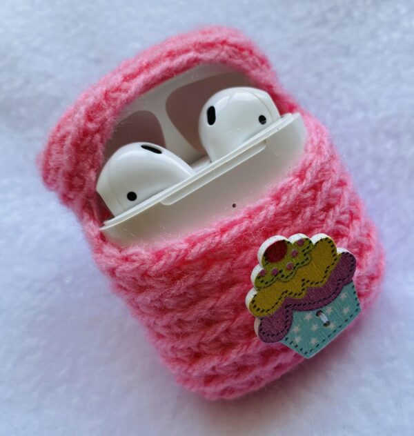 HANDMADE CROCHET APPLE AIRPODS CASE - product image 2