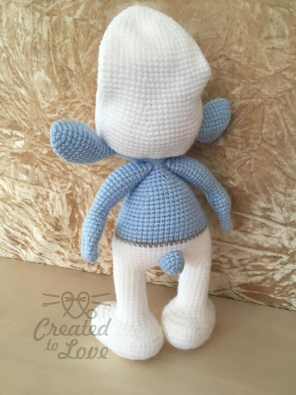 Handmade Crochet Smurf, Christmas present, Baby shower gift, Birthday, Nursery decor Soft cuddly toy - product image 4