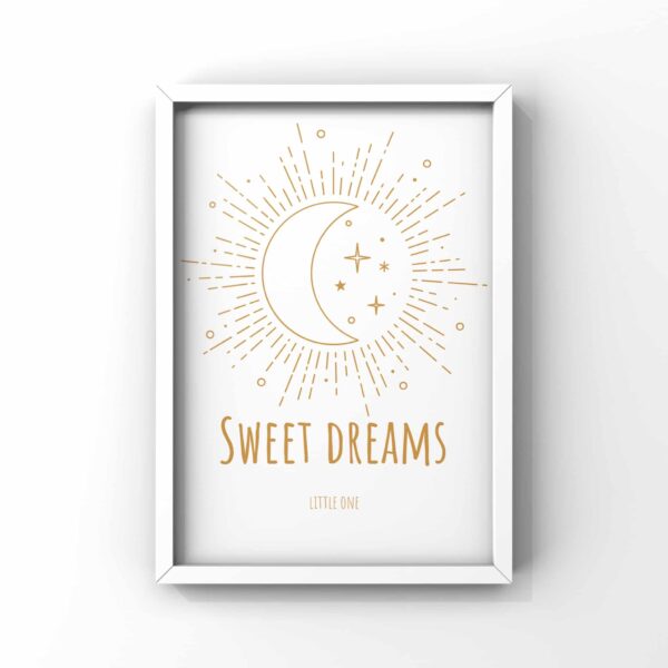 Sweet dreams wall print - main product image