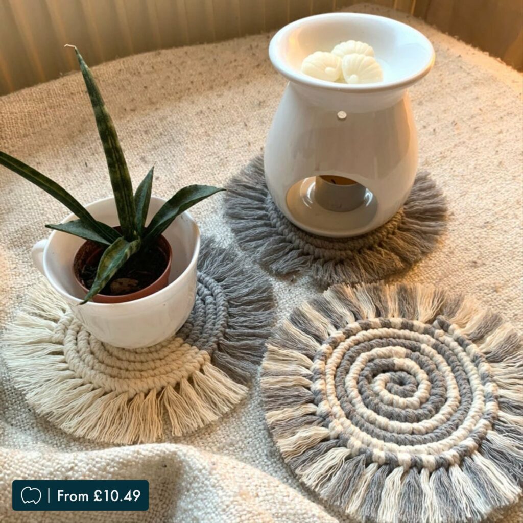 Handmade Macramé Coasters