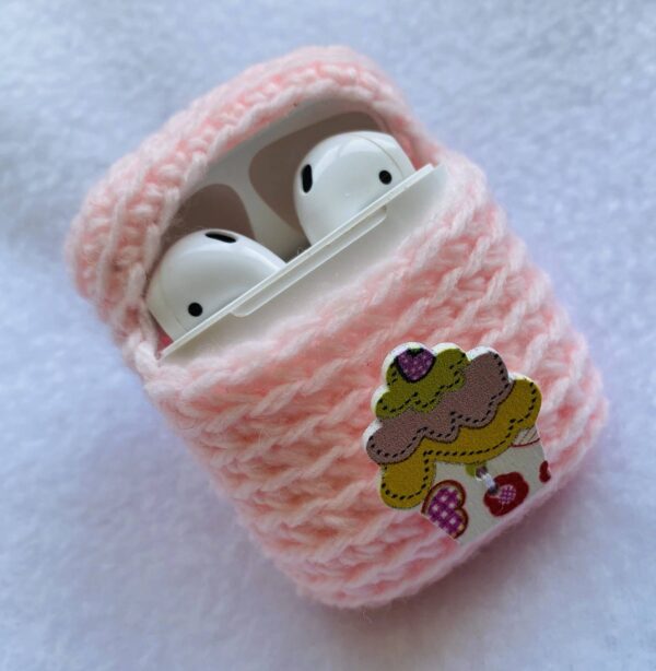 HANDMADE CROCHET APPLE AIRPODS CASE - main product image