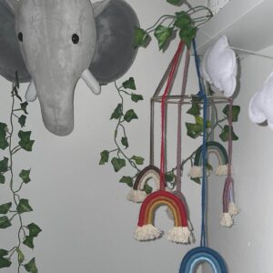Macrame Rainbow Mobile