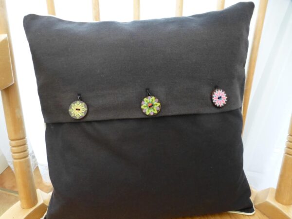 Cushion cover – embroidered rabbit - product image 3