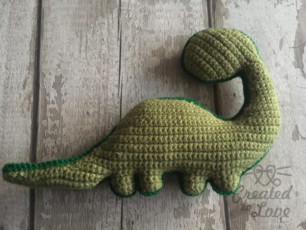 Handmade crochet Dinosaur, Toddler toy Birthday Soft cuddly, Baby shower gift, Christmas present - product image 4
