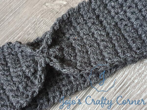 Dark grey headband earwarmer - product image 2