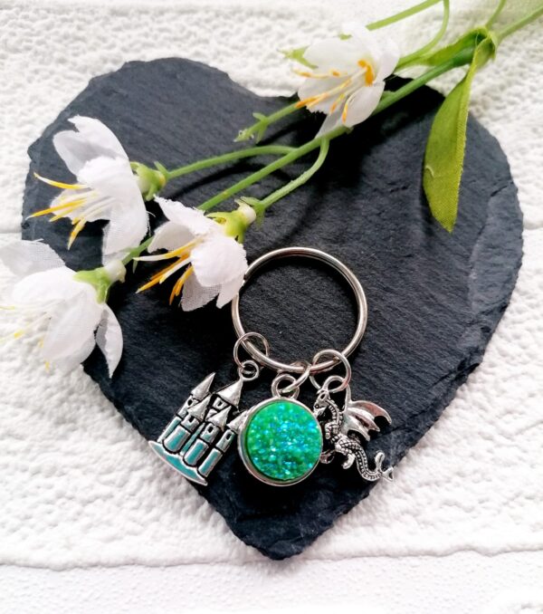 Dragon Druzy Keyring - main product image