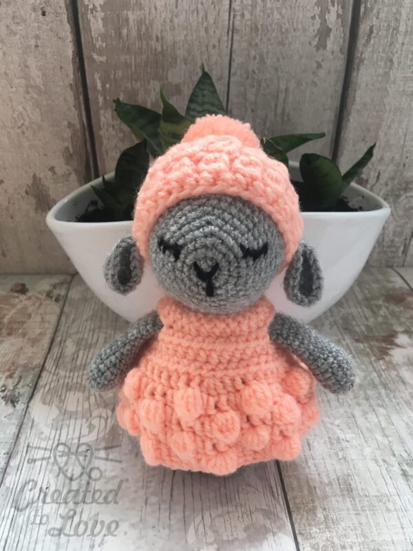 Handmade Sleeping sheep toy, Toddler Birthday gift, Soft and cuddly, Baby shower, Christmas present - main product image