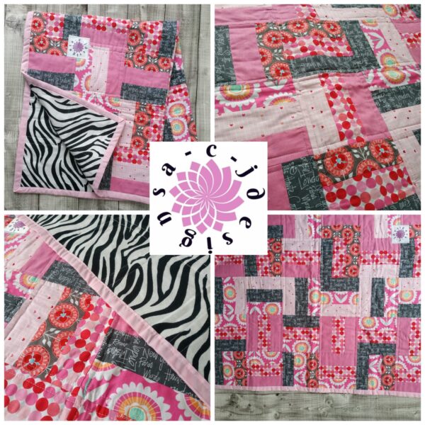 Patchwork Quilted Baby Blanket - main product image