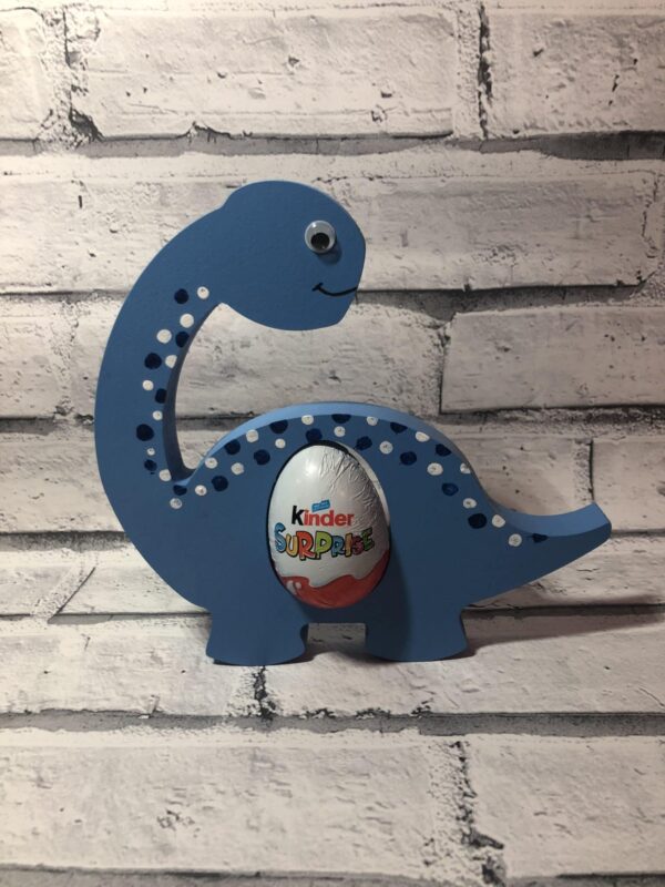 Personalised Handmade Freestanding Painted Easter Kinder Egg Dinosaur Holder - product image 4