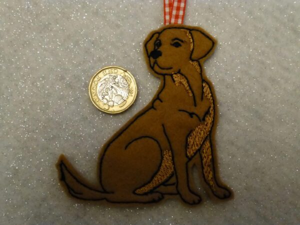 Golden Labrador hanging decoration - main product image