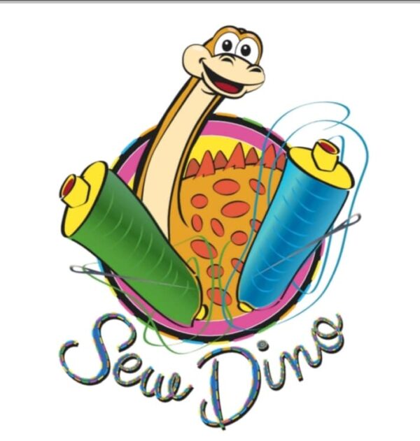 Sew Dino shop logo