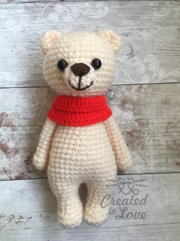 Handmade crochet Teddy Bear toy, Toddler Birthday gift, Soft cuddly, Baby shower, Christmas present - product image 4