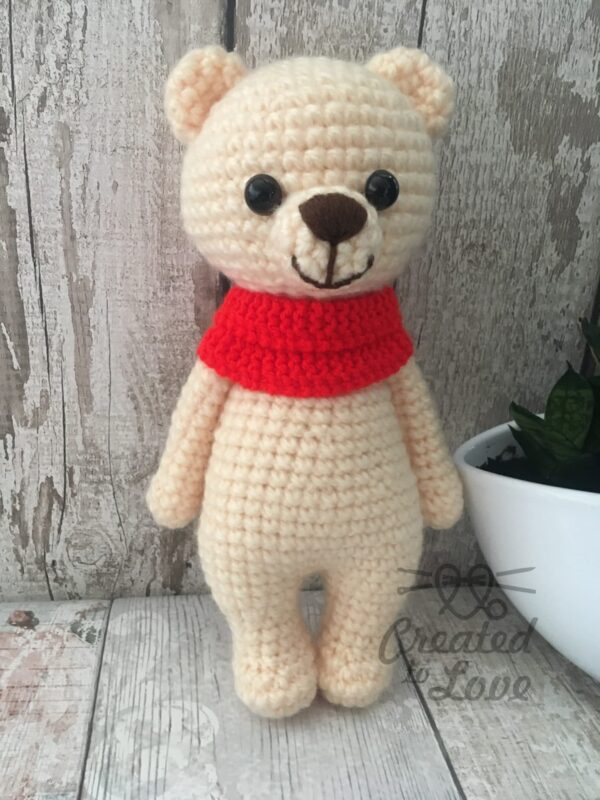 Handmade crochet Teddy Bear toy, Toddler Birthday gift, Soft cuddly, Baby shower, Christmas present - product image 5