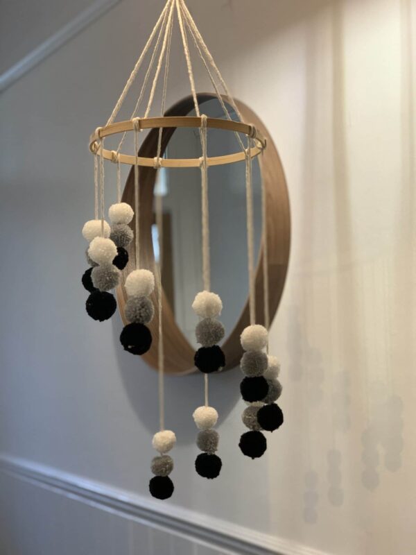 Monochrome Pom Pom Mobile - product image 5