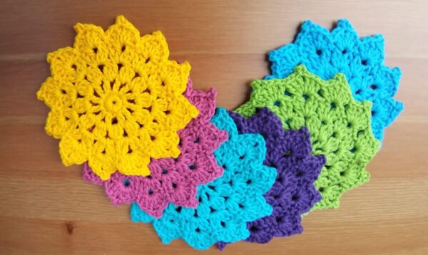 Crochet Pattern – Star Burst Coaster - product image 2