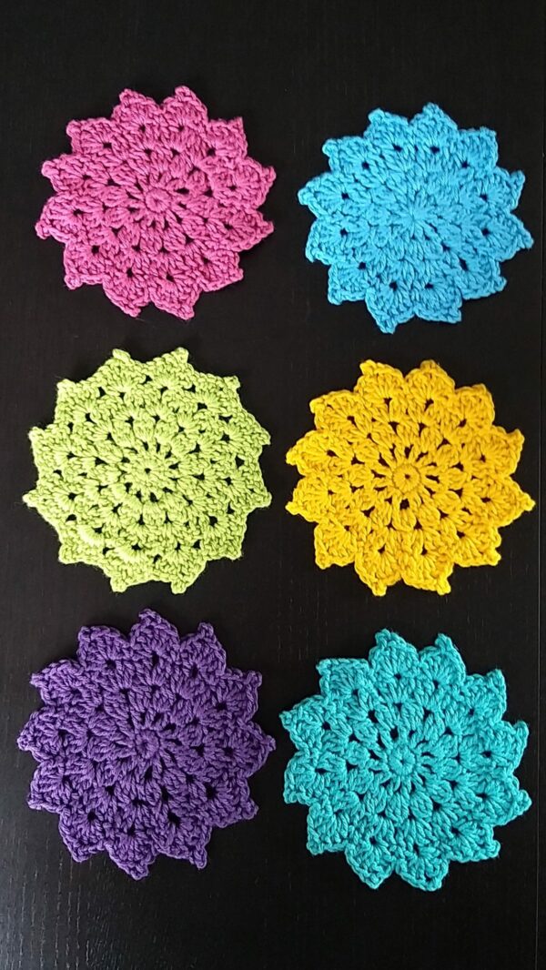 Crochet Pattern – Star Burst Coaster - product image 3