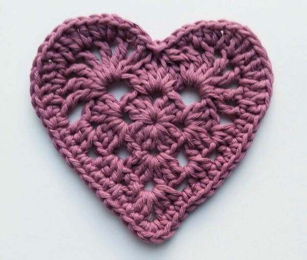 Set of 4 Crochet Heart Coasters - product image 2