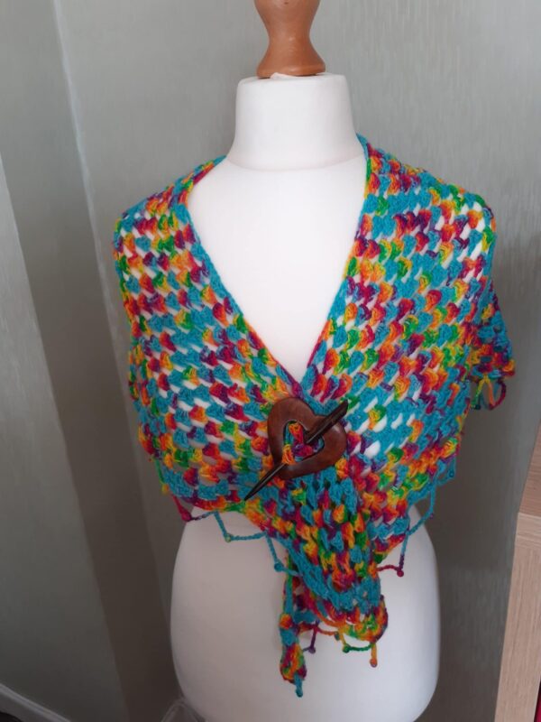 Summer rainbows shawl - main product image