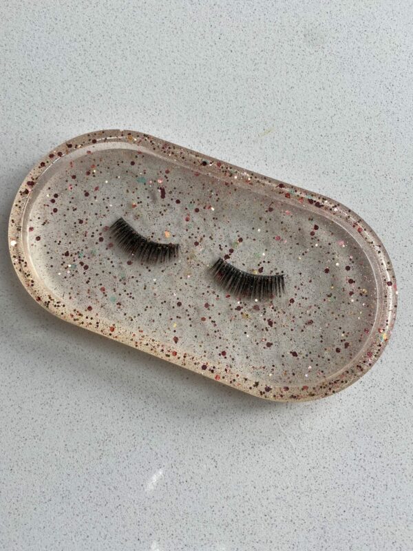 Eyelash Jewellery Trinket Oval Tray - main product image