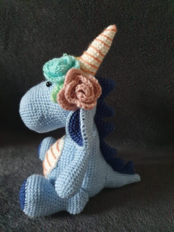 Crochet Bobby the dinocorn - product image 3