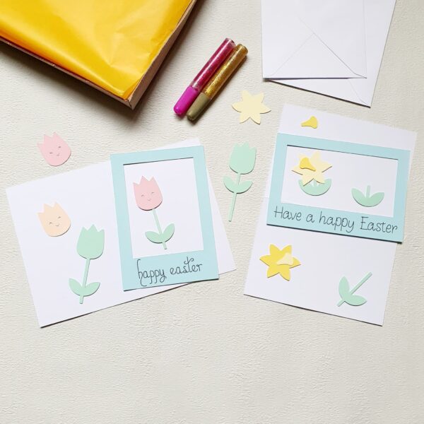 Easter Card Making Kit – Tulips & Daffodils – Twin Pack - main product image