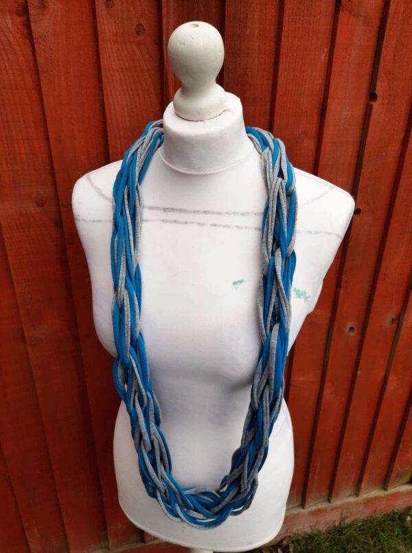 Arm knit i-cord T Shirt yarn infinity scarf - product image 2