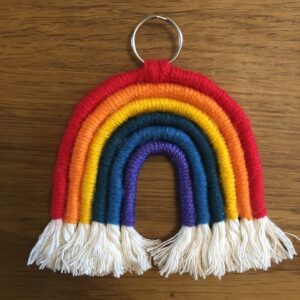 NHS Rainbow Keyring or Bag Charm: placeholder image (loading)