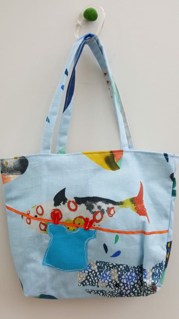 Peg bag in Whale fabric - product image 2