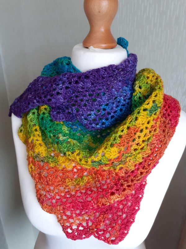 Rainbow Tendril Shawl - main product image