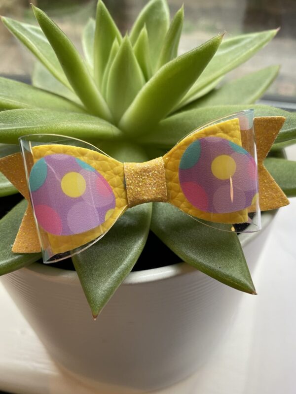 Easter Transparent Hair Bow Clip - product image 3