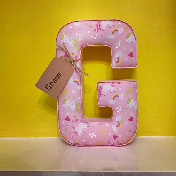 Decorative handmade padded fabric letters - product image 2