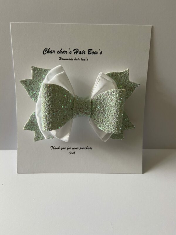 Glitter triple hair bow - product image 3
