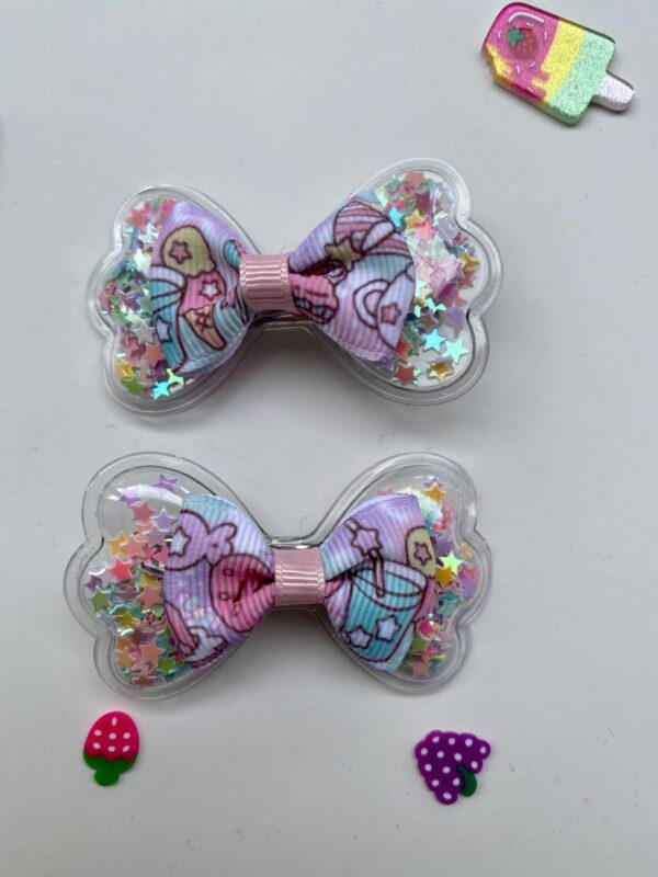 Mini Bow Shaker Hair Clip/Sparkly Hair Clip/Girls Hair Clip/Baby Hair Clip - product image 3